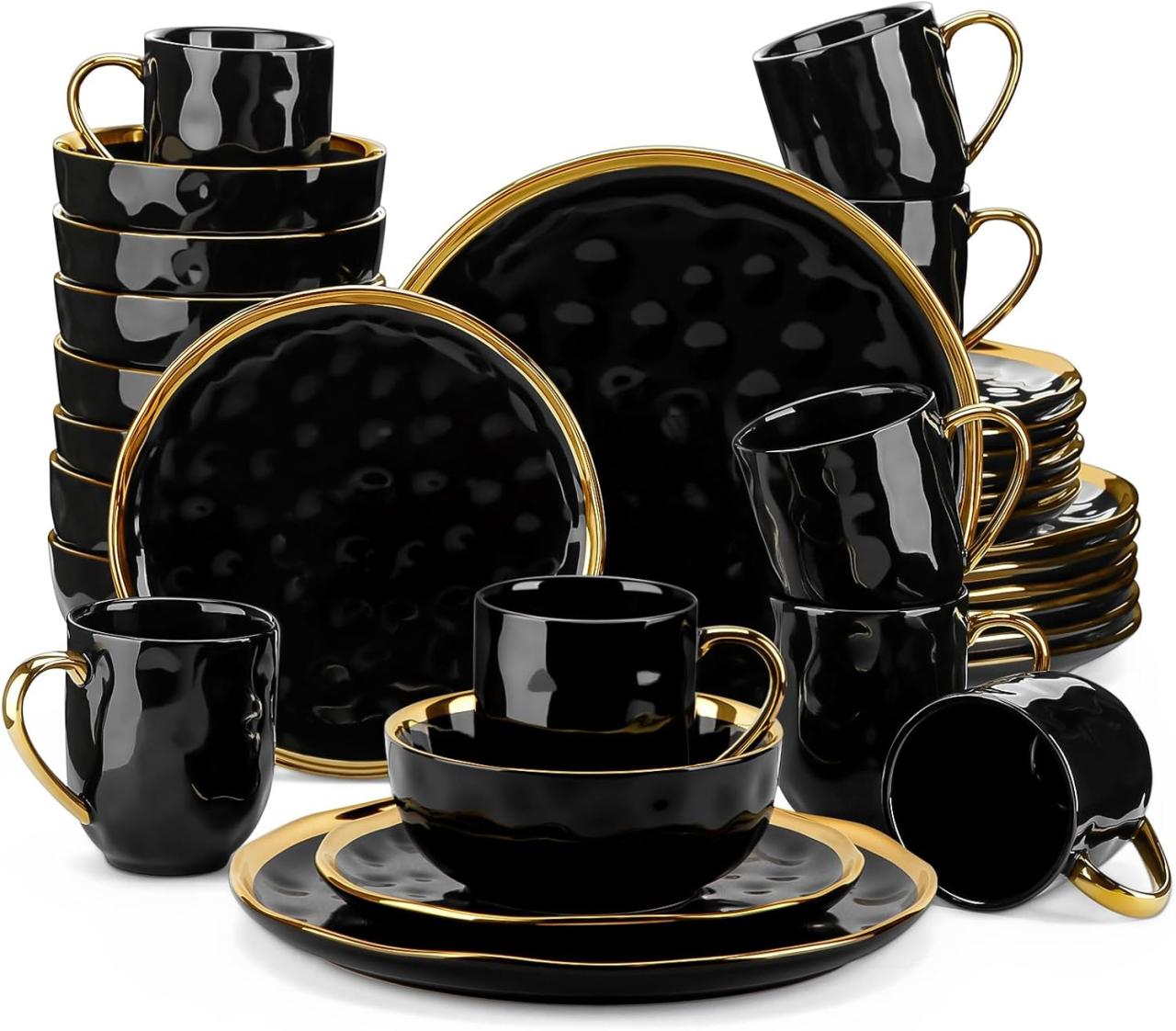 LOVECASA 'Apollo', 32 Piece Dinner Set, Stoneware Dish Set for 8 ... LOVECASA 'Apollo', 32 Piece Dinner Set, Stoneware Dish Set for 8 ...
