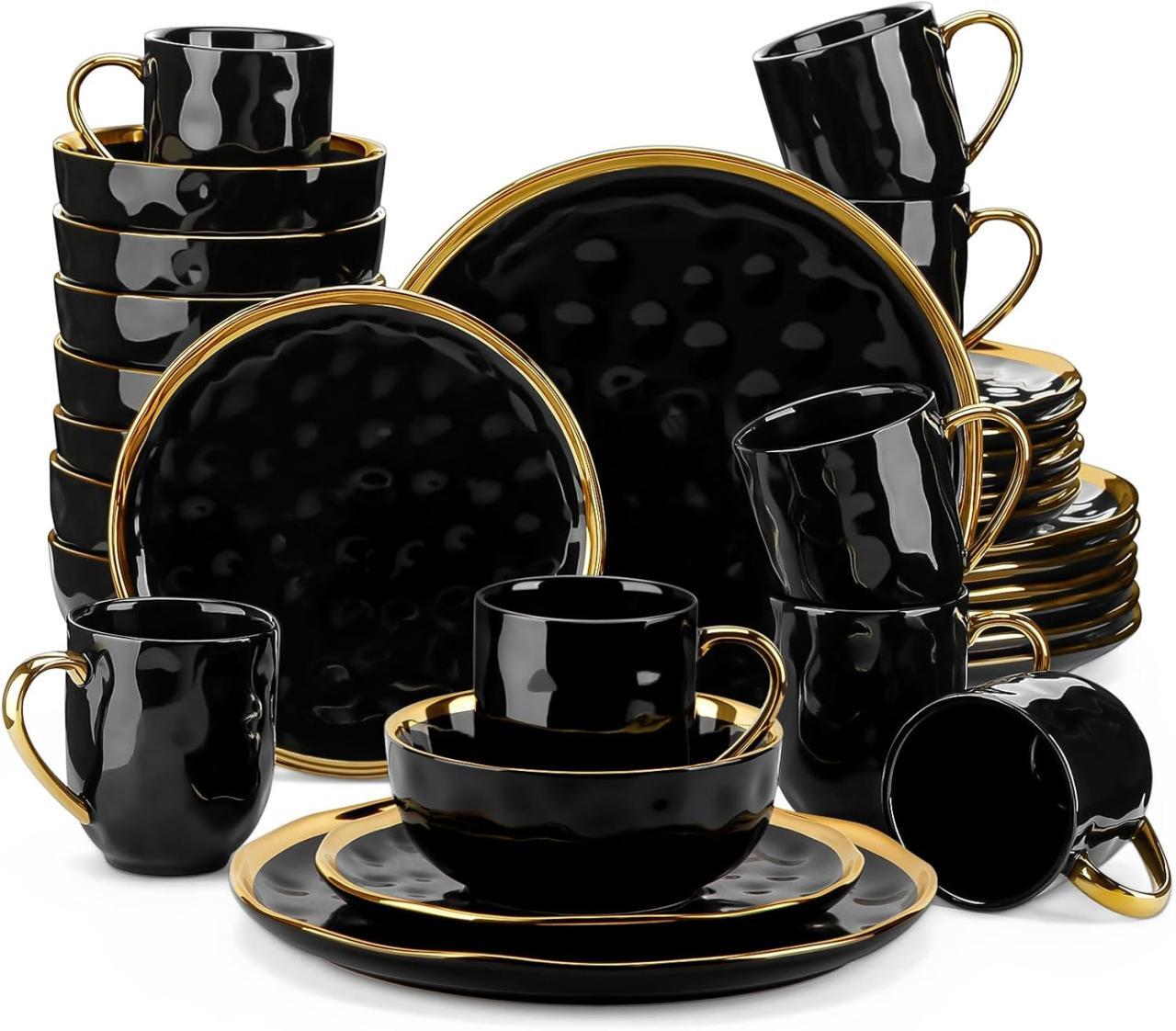 LOVECASA 'Apollo', 32 Piece Dinner Set, Stoneware Dish Set for 8 ... LOVECASA 'Apollo', 32 Piece Dinner Set, Stoneware Dish Set for 8 ...