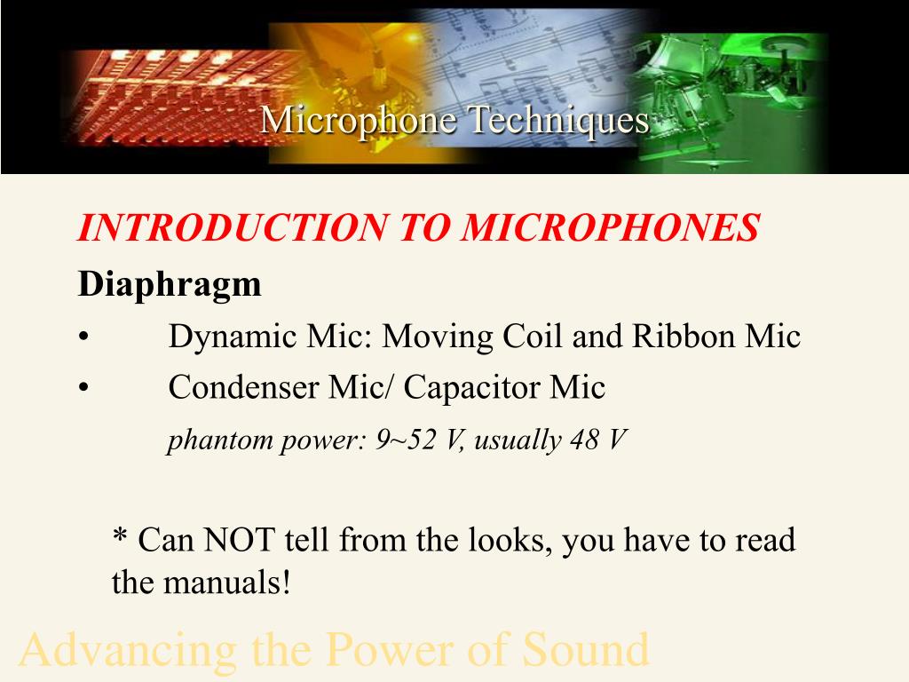 Advanced Microphone Techniques in MusicTech Magazine : Audio Issues Advanced Microphone Techniques in MusicTech Magazine : Audio Issues