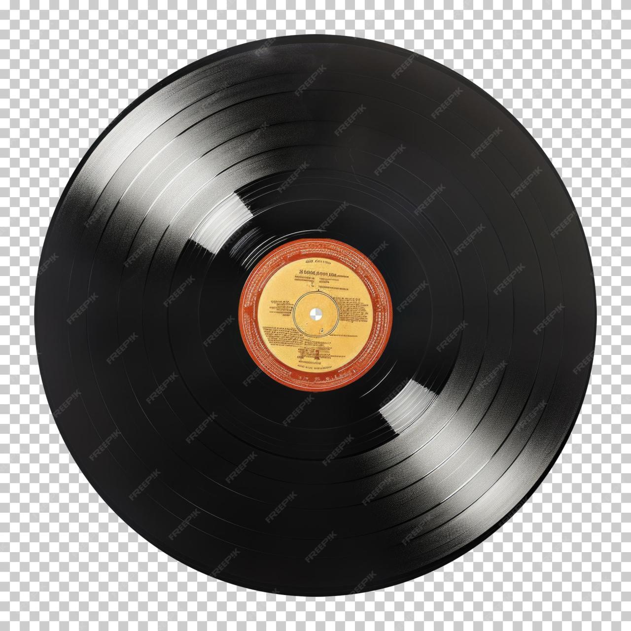 Premium PSD | Vinyl record isolated on transparent background